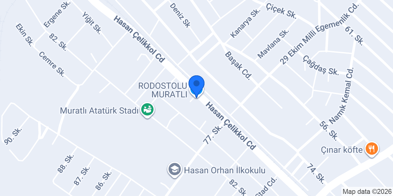 RODOSTOLU MURATLI konumu