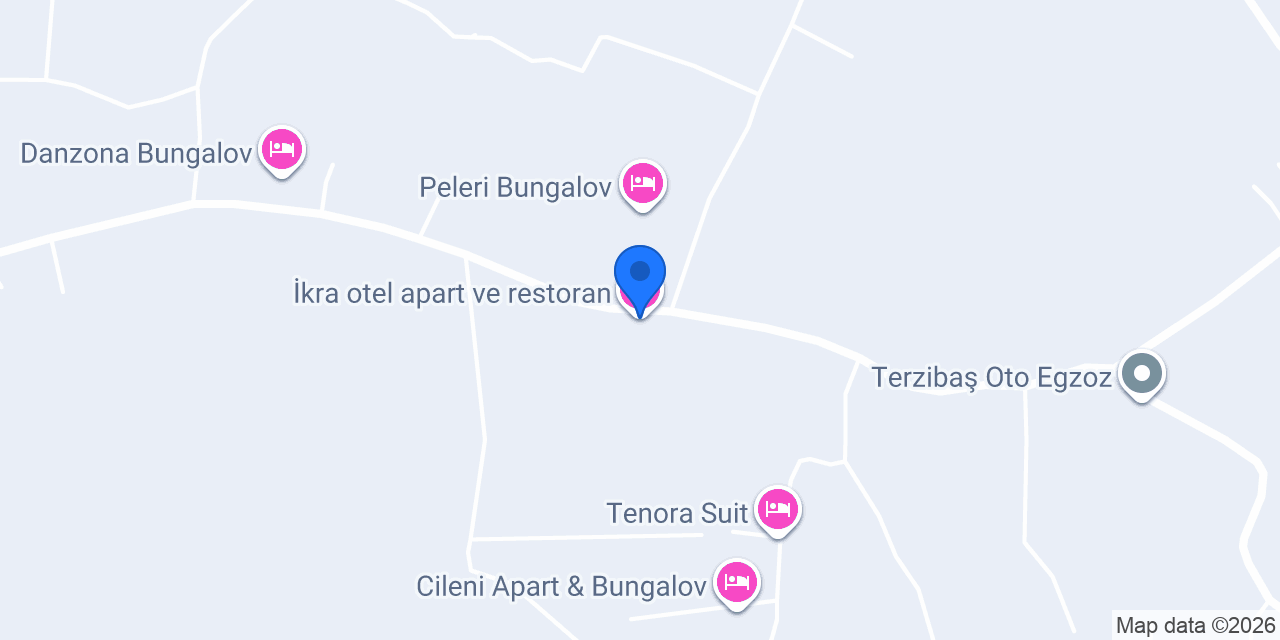 İkra otel apart ve restoran konumu