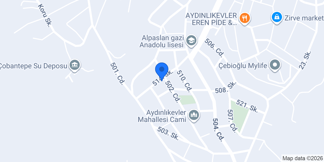 Çukur Tekel Shop konumu