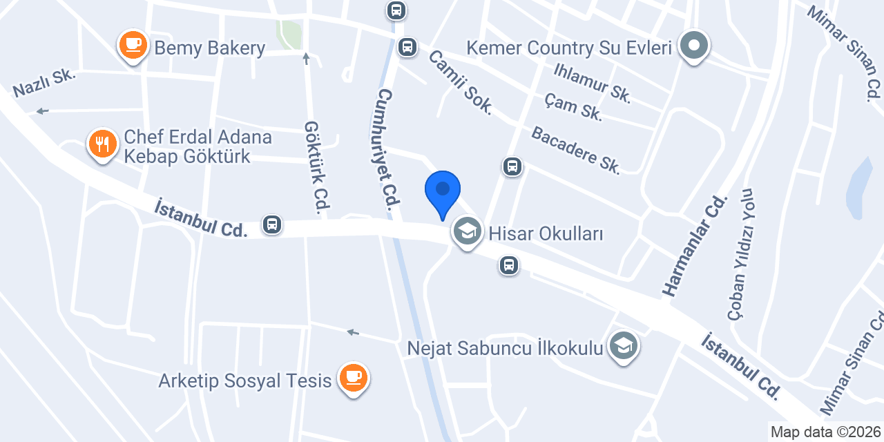QNB Göktürk Şubesi konumu