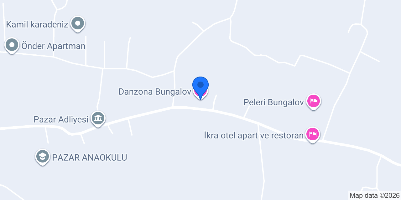 Danzona Bungalov konumu