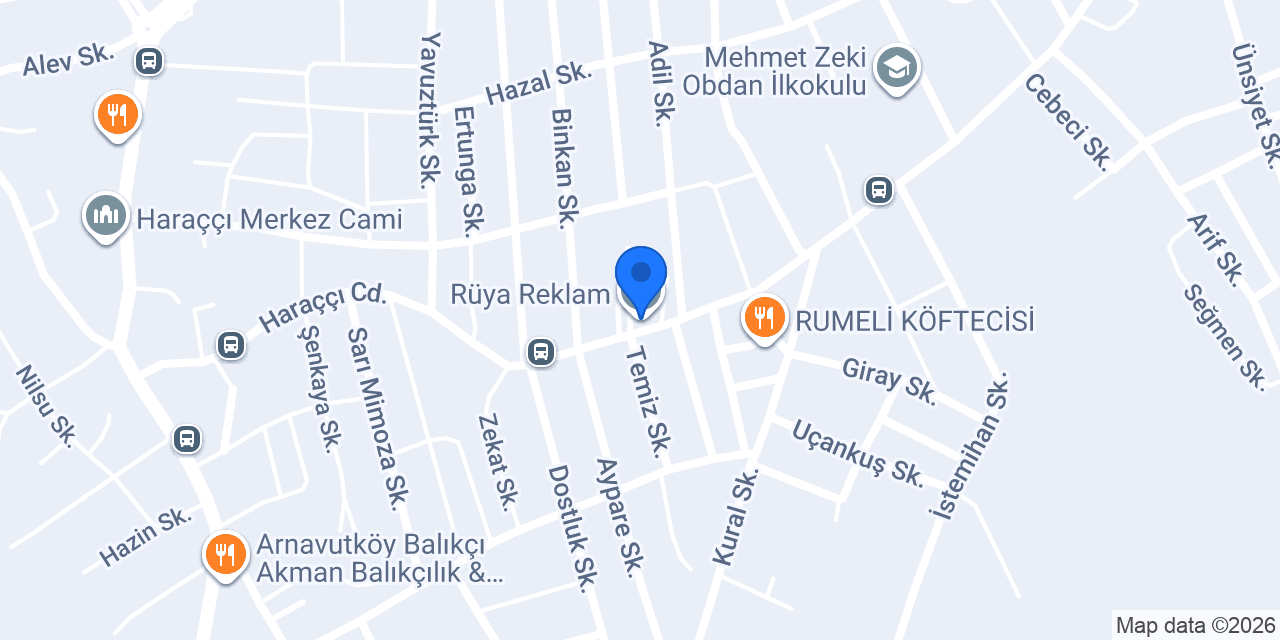 Rüya Reklam konumu