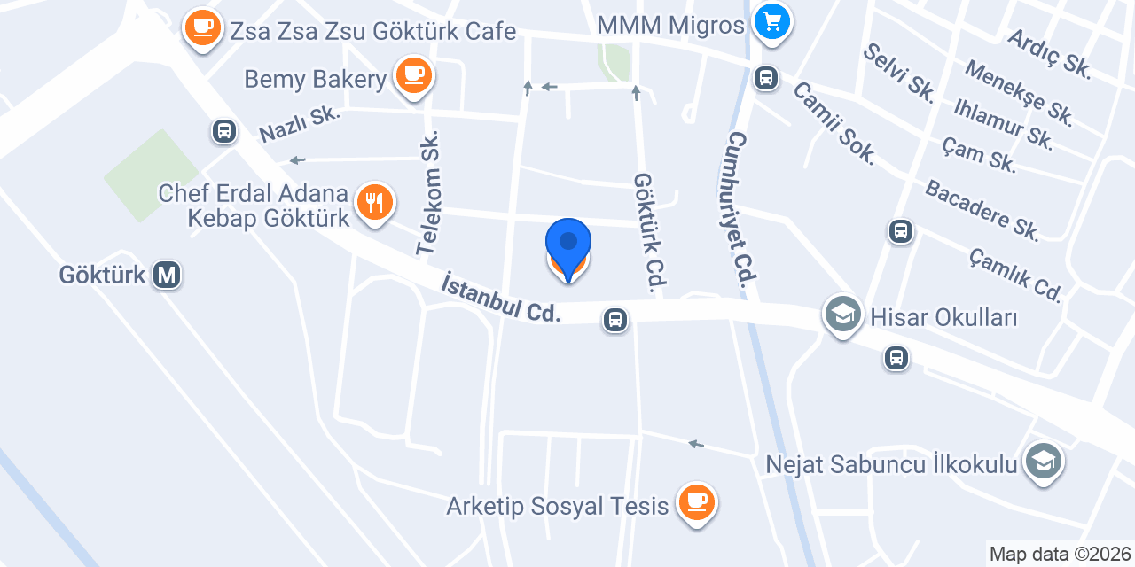Lokanta Göktürk konumu