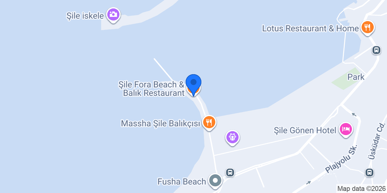 Şile Fora Beach & Balık Restaurant konumu