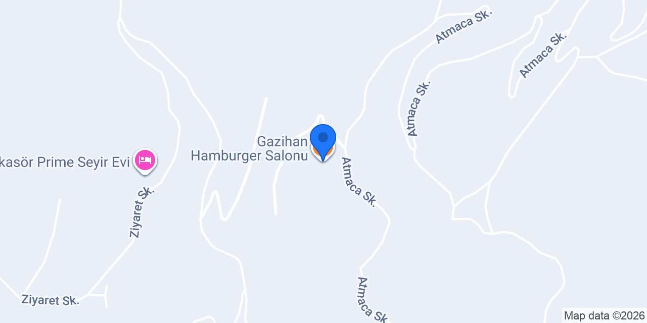 Gazihan Hamburger Salonu konumu