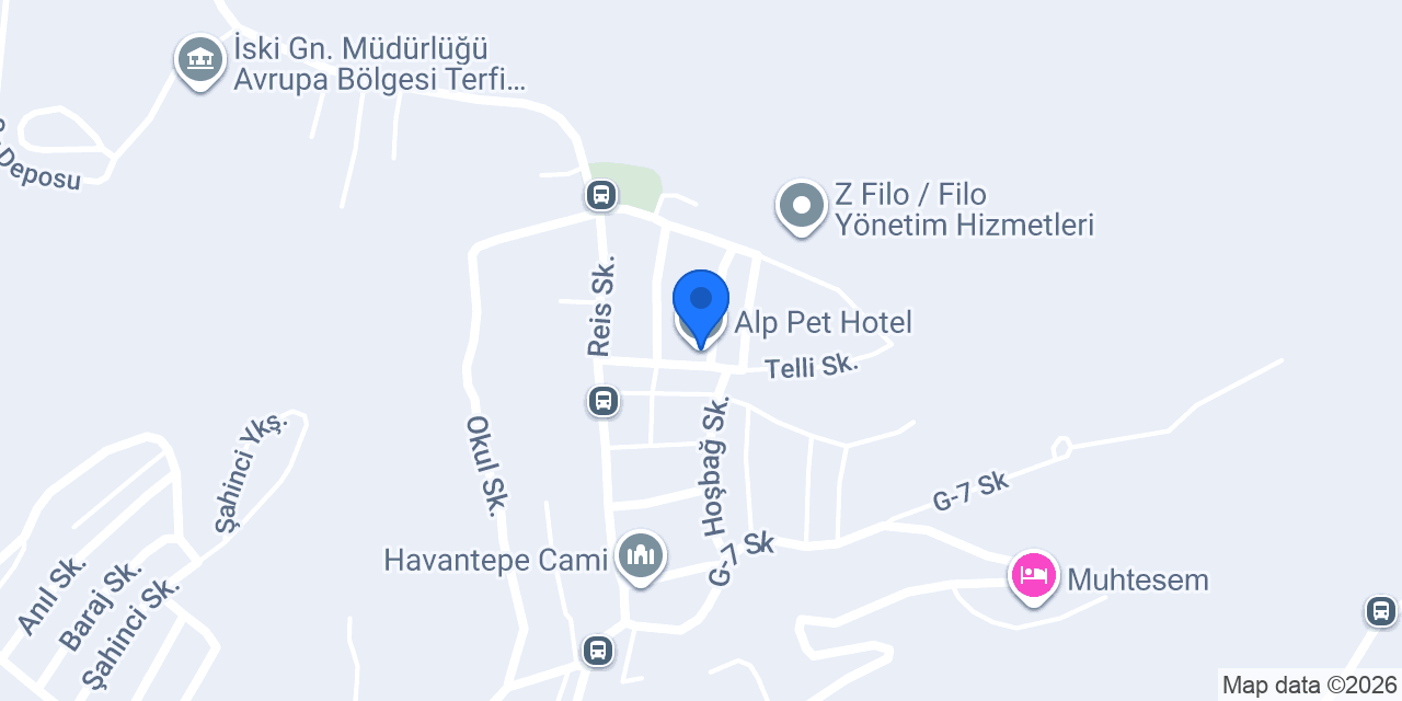 Alp Pet Hotel konumu