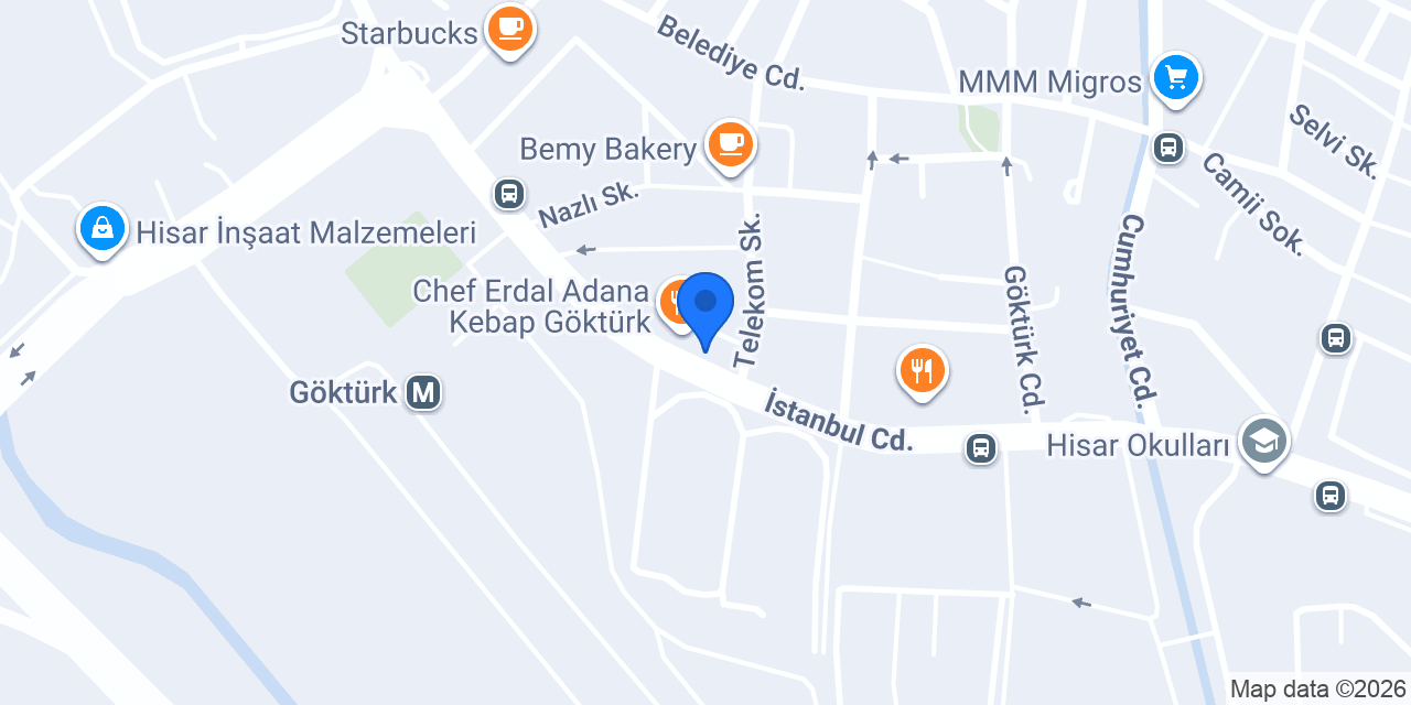 Lu Gelato(Göktürk) konumu