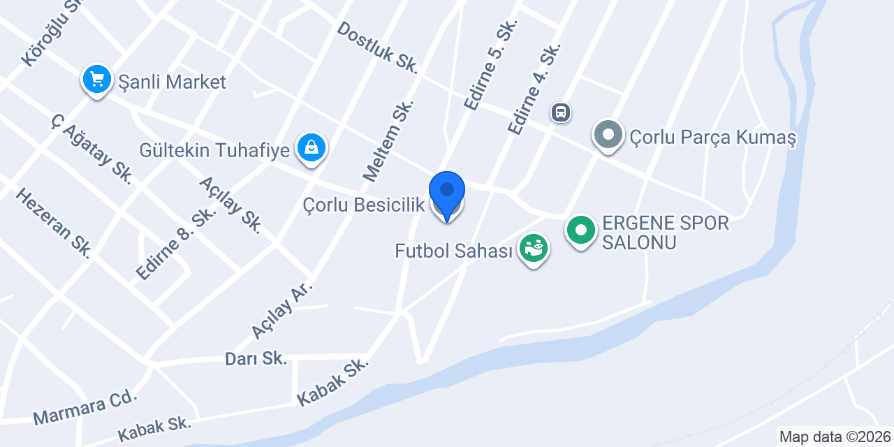 Çorlu Besicilik konumu