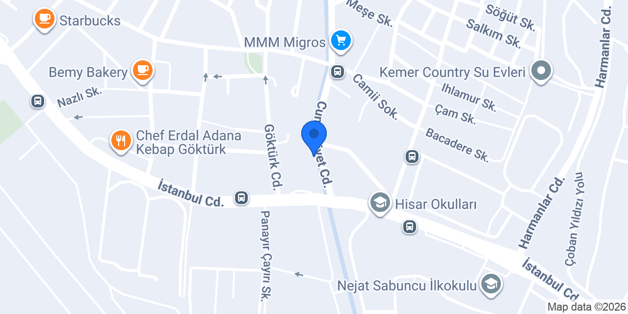 GÖKTÜRK FİNAL OKULLARI konumu