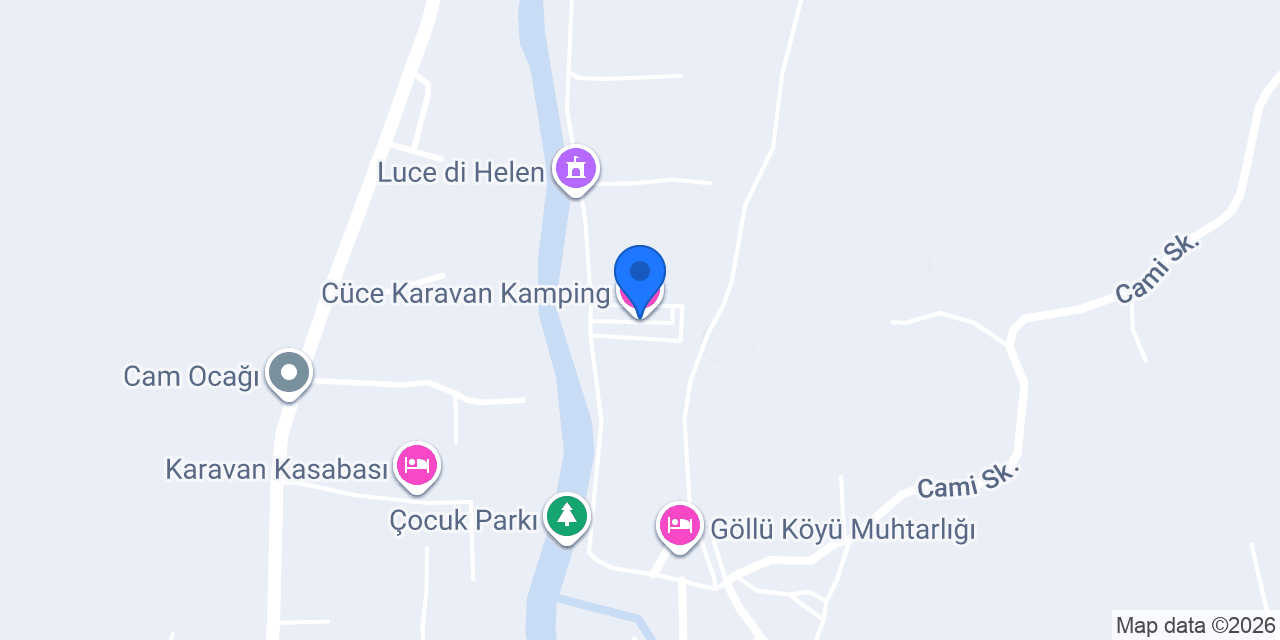 Cüce Karavan Kamping konumu