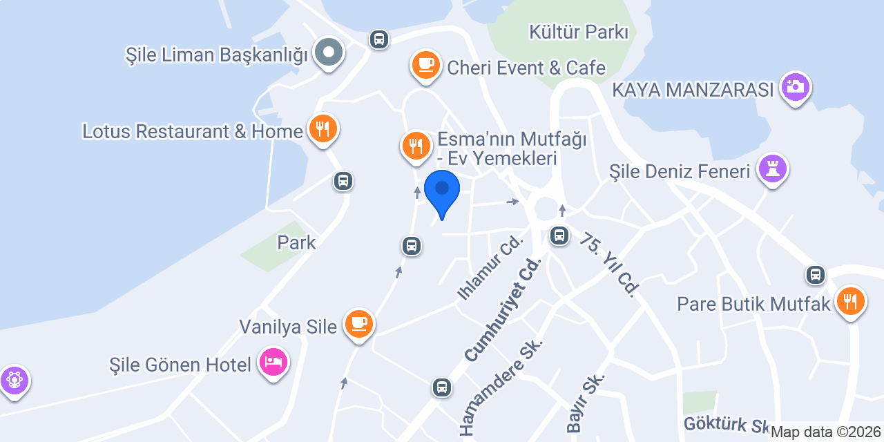 Atış Kırtasiye Şile konumu