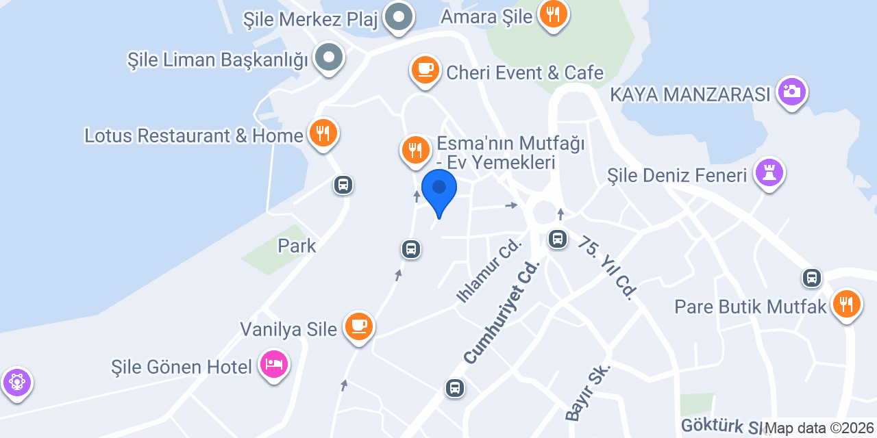 Şile İşler Kitabevleri konumu