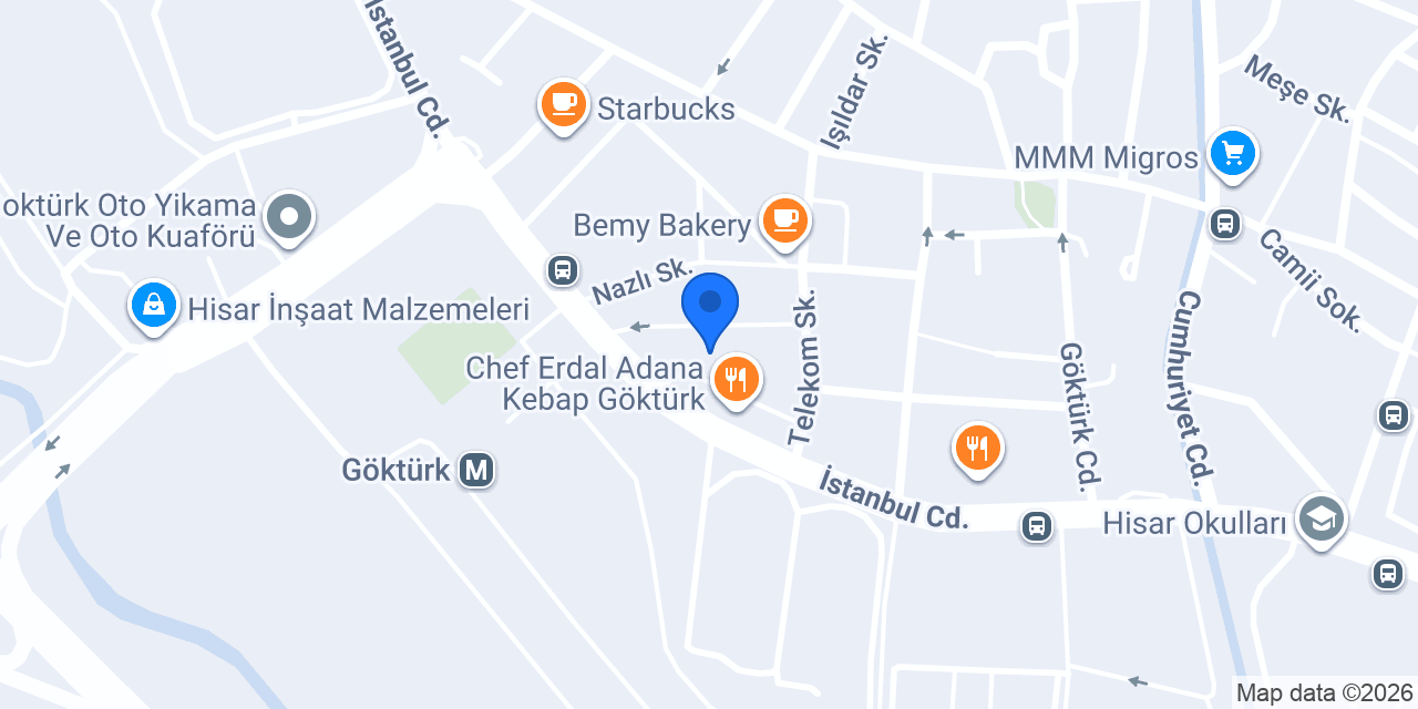Hızlı Burger Göktürk konumu