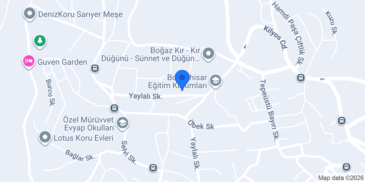 İroko Konakları Sarıyer konumu