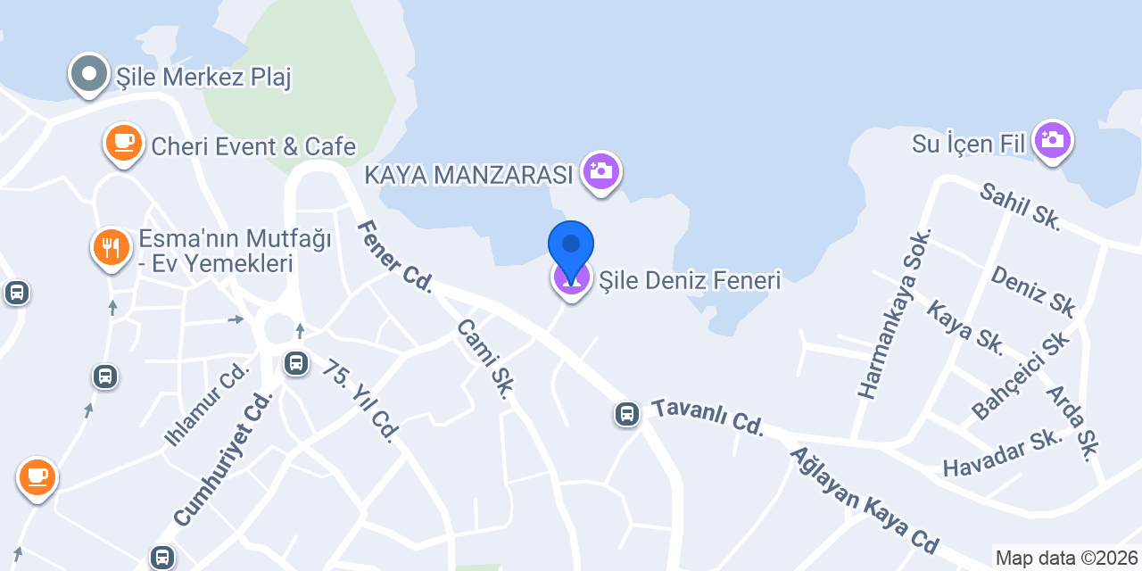 Şile Ağva Rehberi konumu