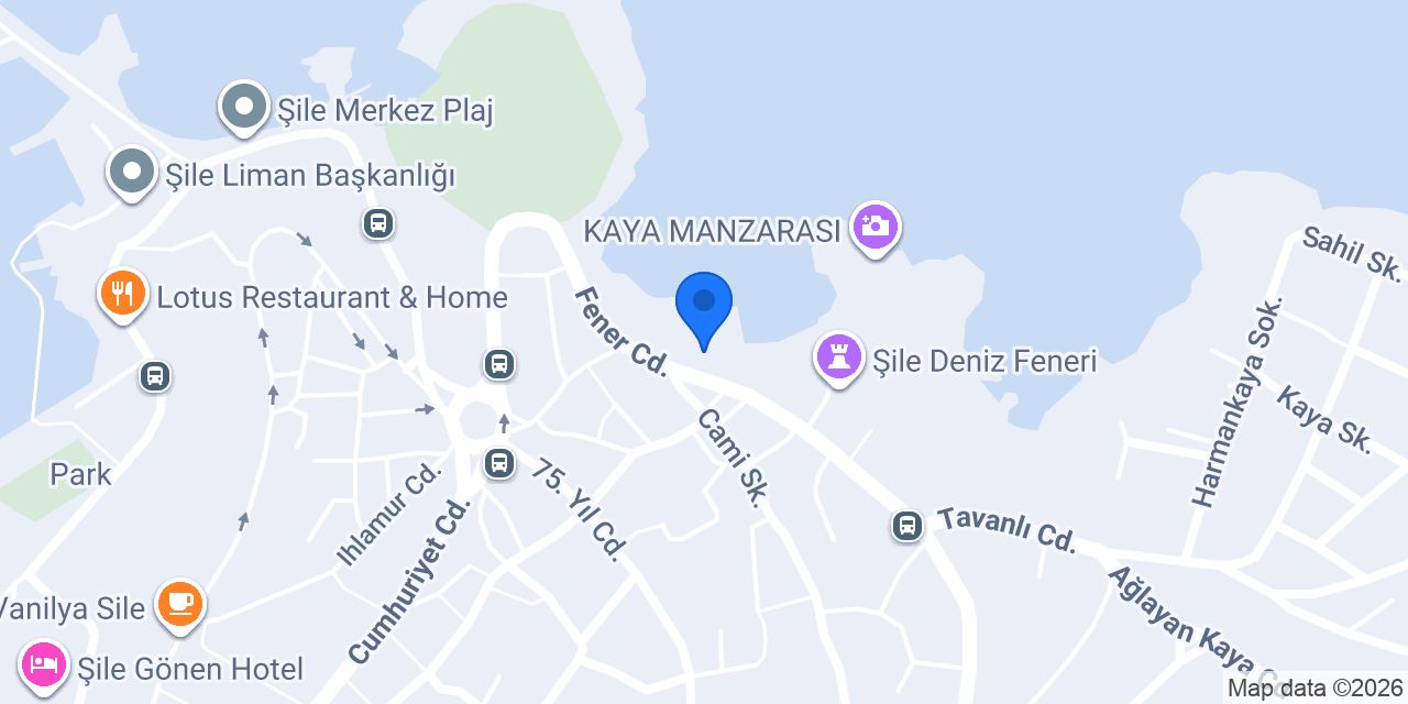 Roka Balık Şile konumu