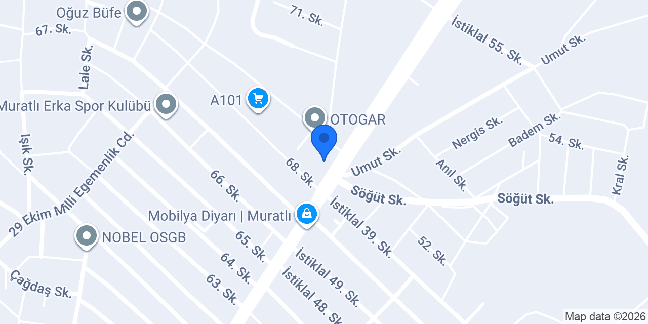 Muratlı İlçe Emniyet Müdürlüğü konumu