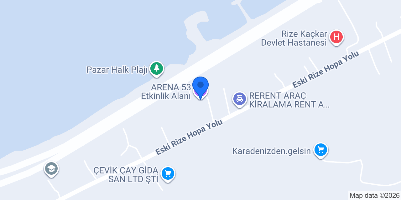 ARENA 53 Etkinlik Alanı konumu