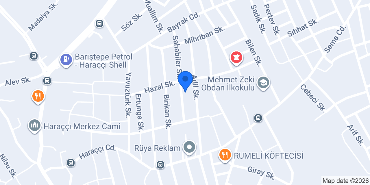 Çiçek Metal Kapı Kolları konumu