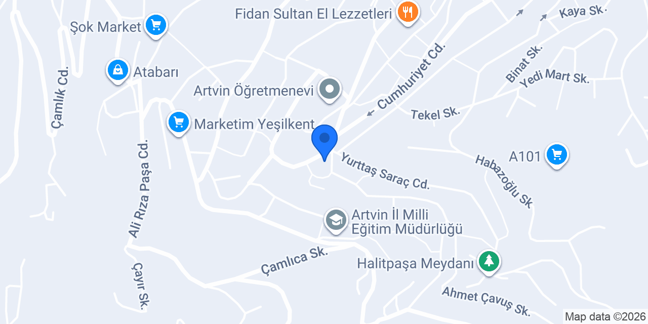 Marketim Yerli Kasap konumu