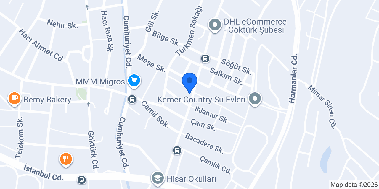 Göktürk Yağmur Elektrik konumu