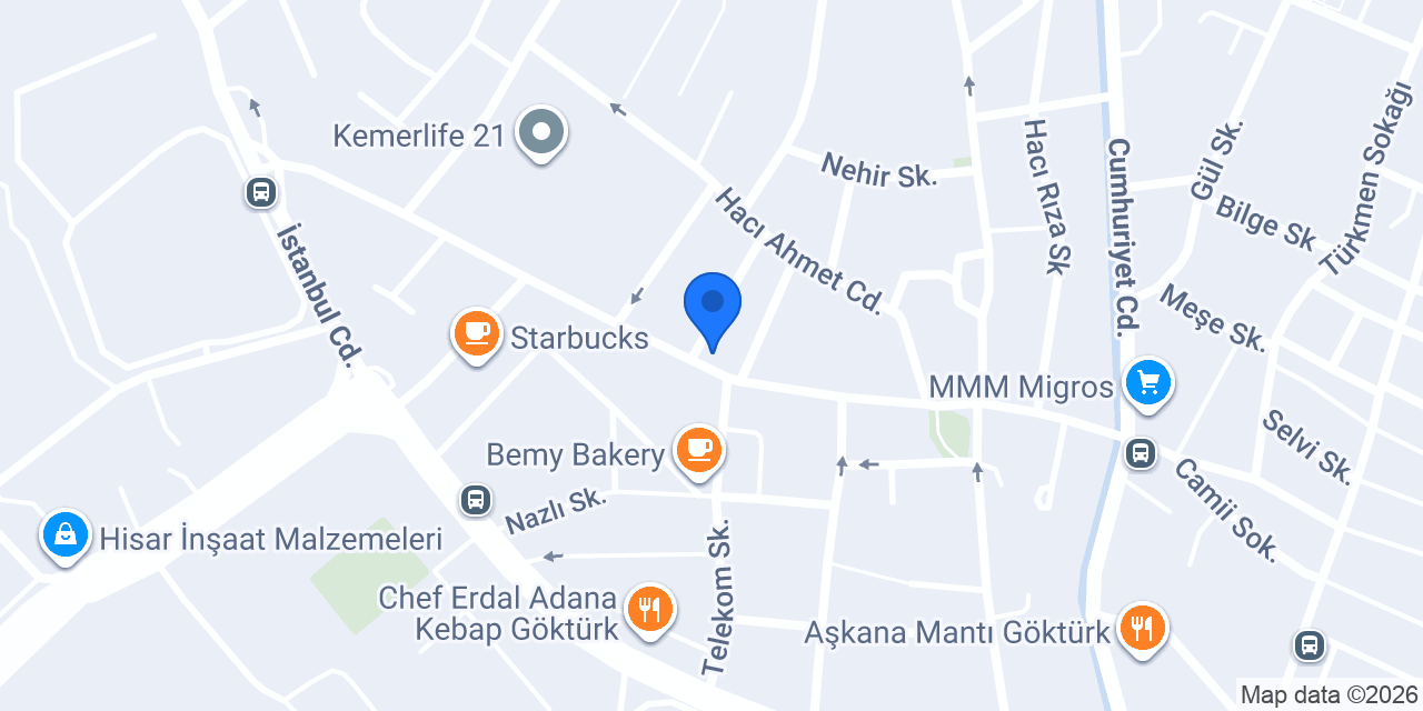 Göktürk Döviz ve Altın Tic konumu