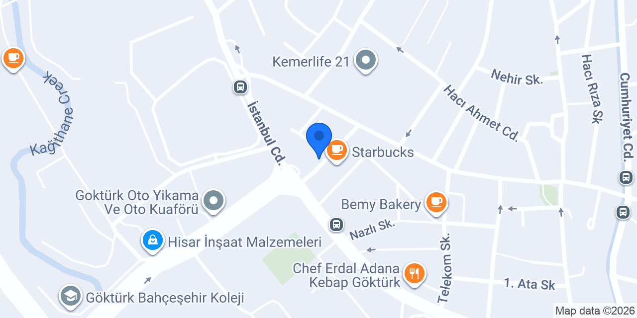 Göktürk Larus Palas konumu