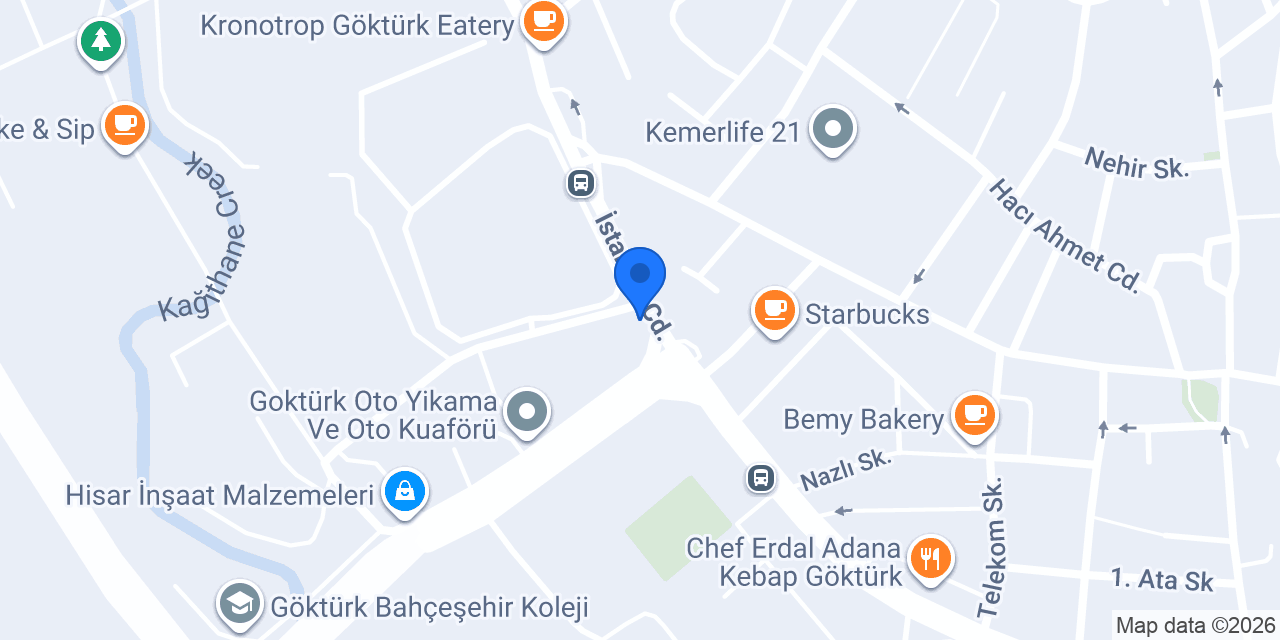 İnci Diş Göktürk konumu