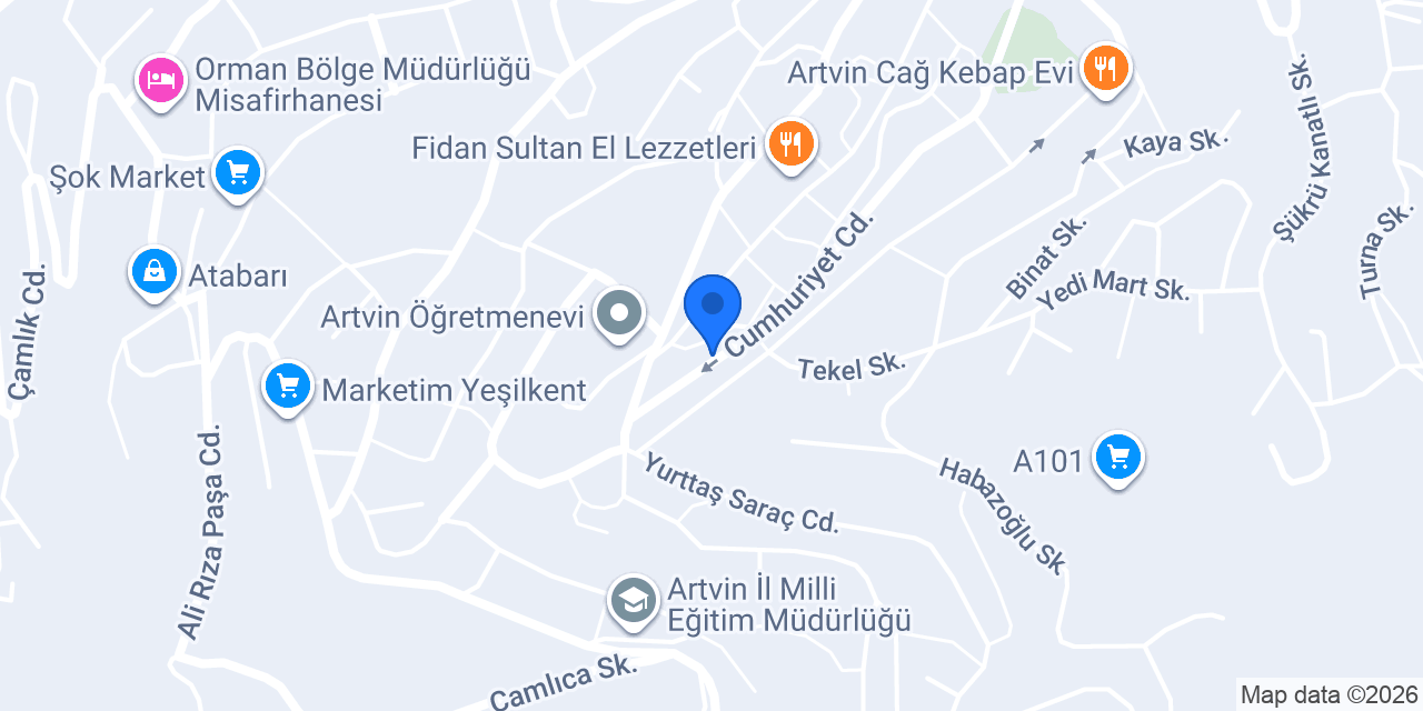 Metin Cam konumu