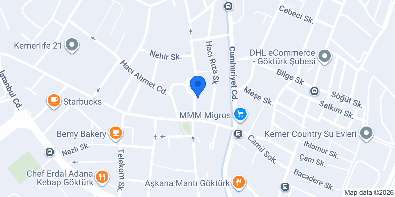 Ev Konfor Göktürk konumu