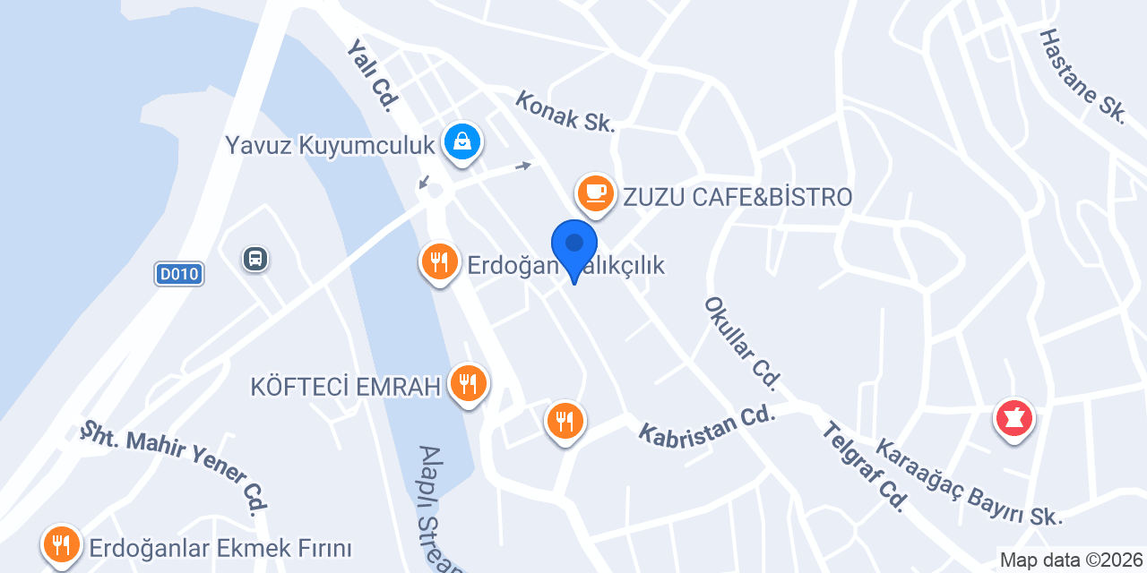 Özde kuaför konumu