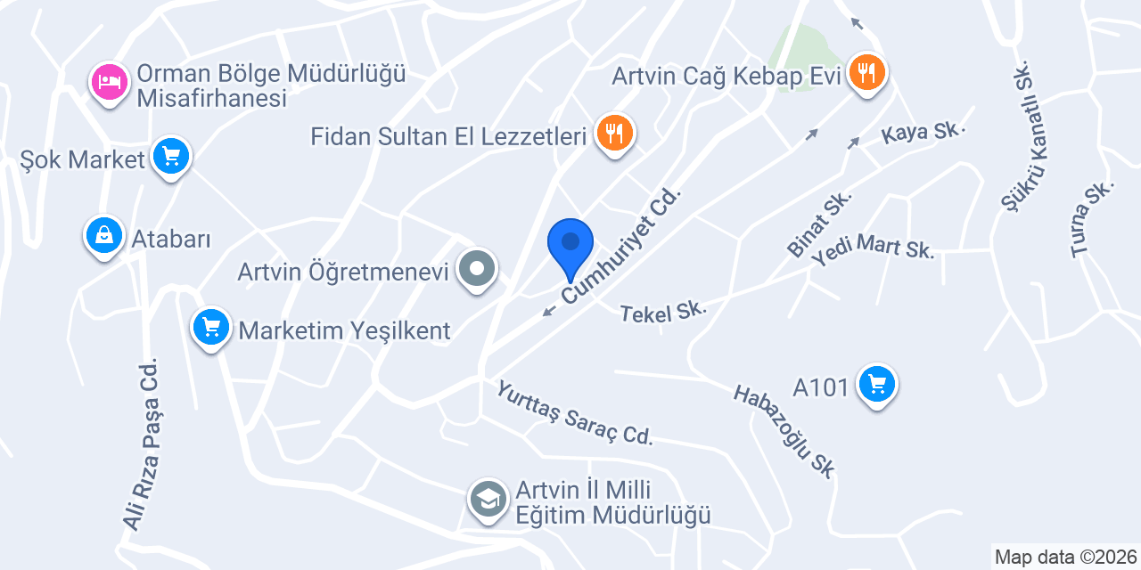 Huriye Ana Butik Otel konumu