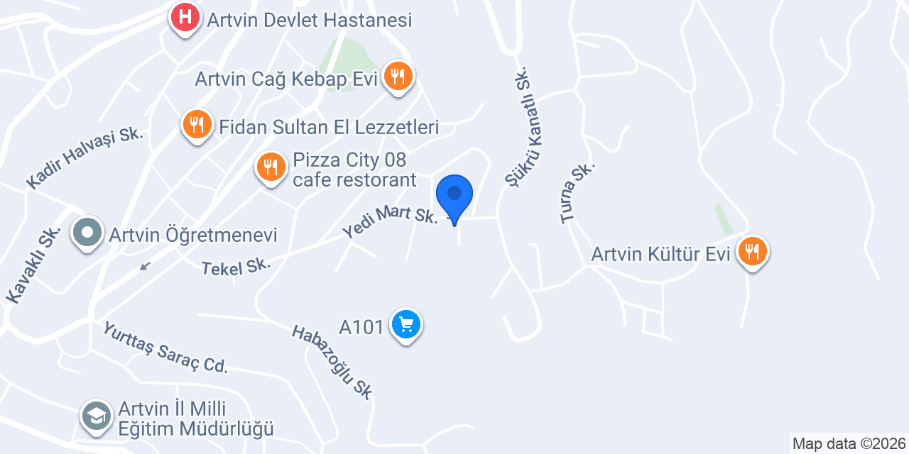 7 Mart İlkokulu konumu