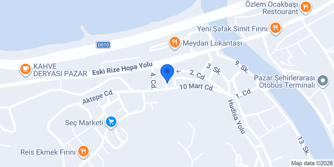Çiğköftem pazar şube konumu