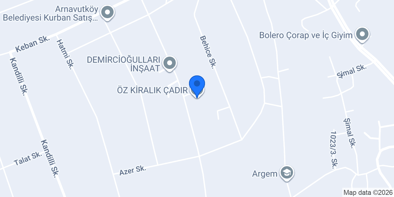 Diamond Kiralık Çadır konumu