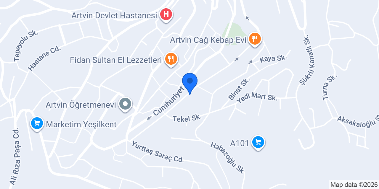 Aspava Fast Food konumu