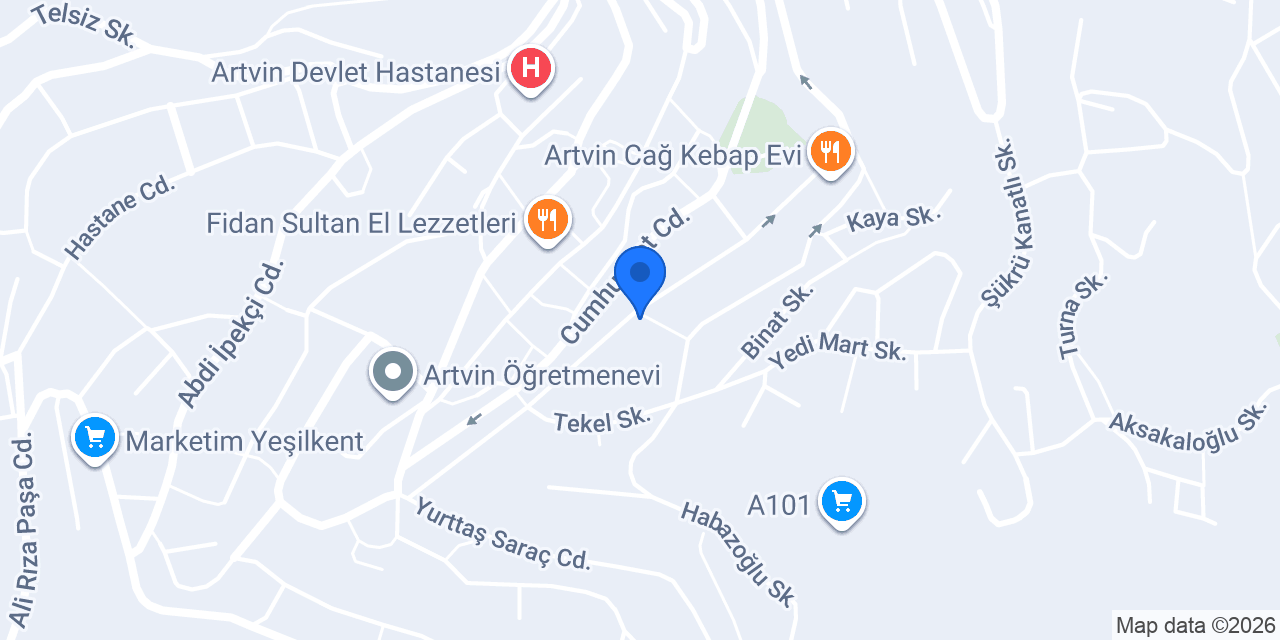 Sedir Pastanesi konumu