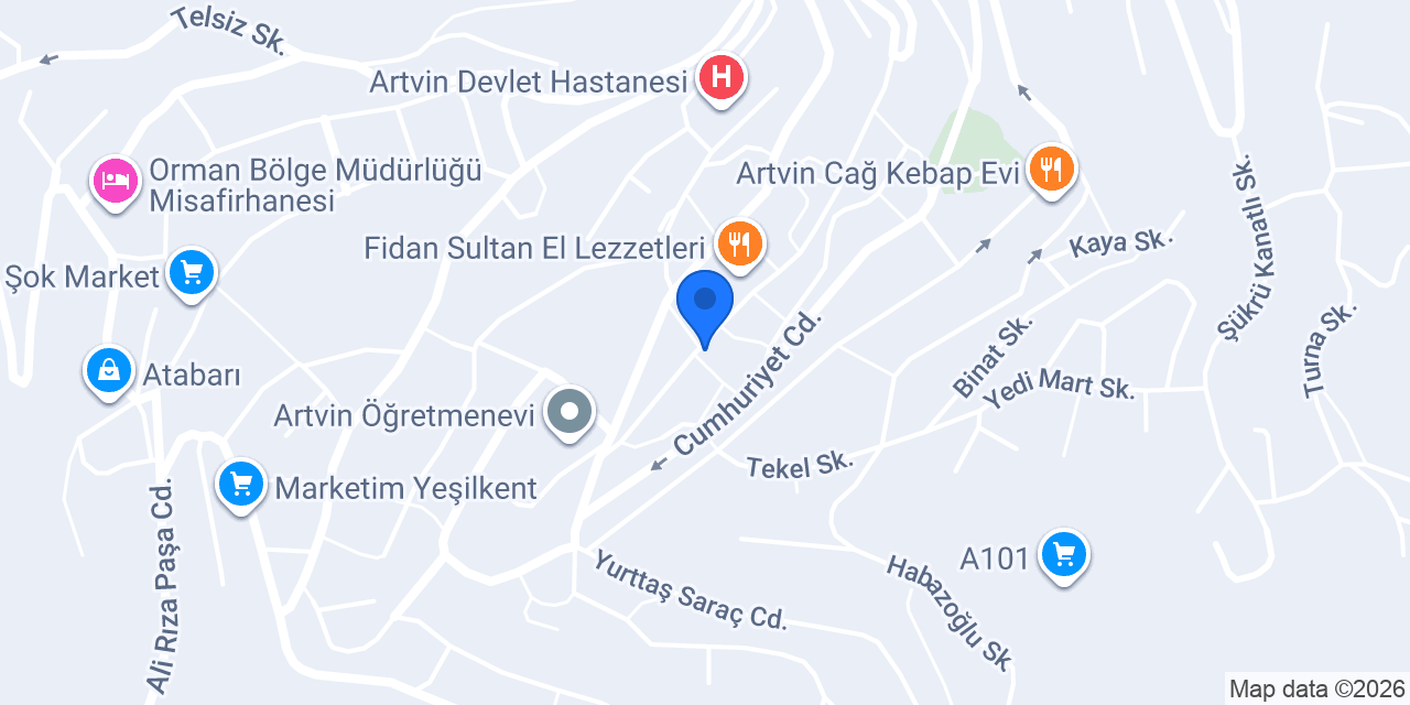 Avukat Bahadır AKSAKAL konumu