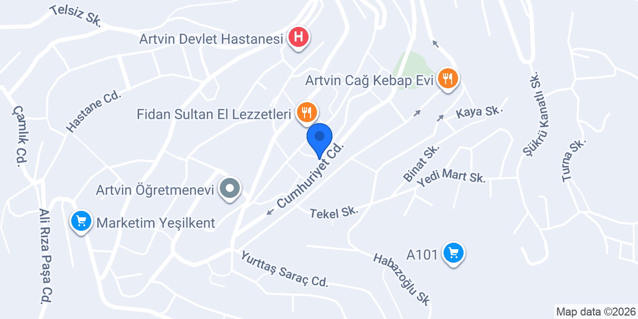 Emir Rent A Car konumu