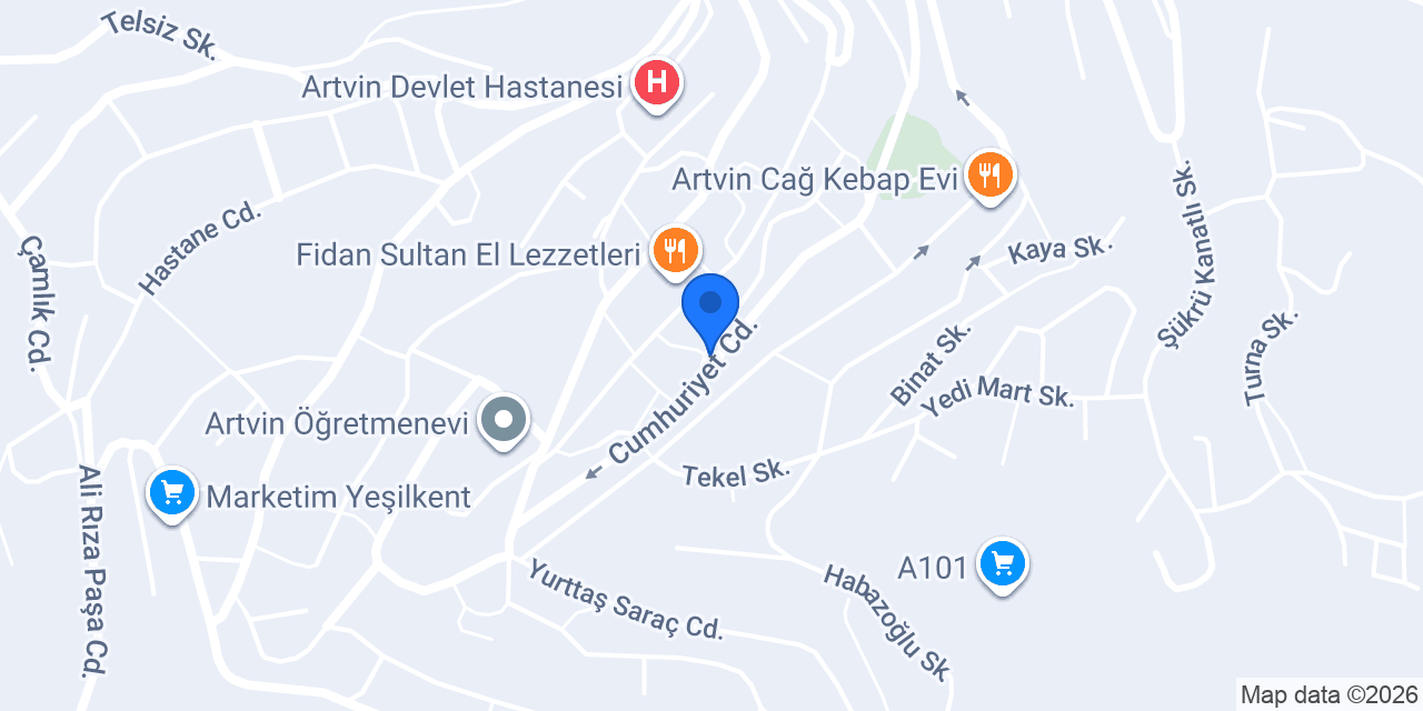 Bertan Temizlik konumu