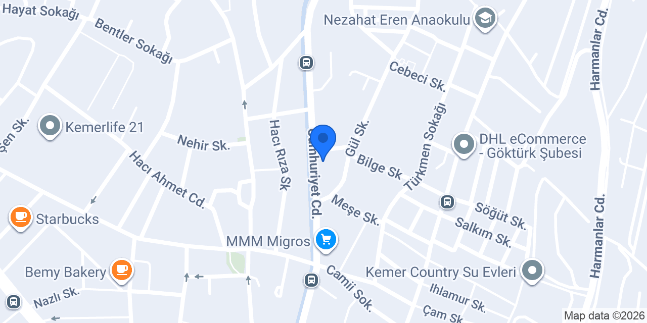 Yemek Market konumu
