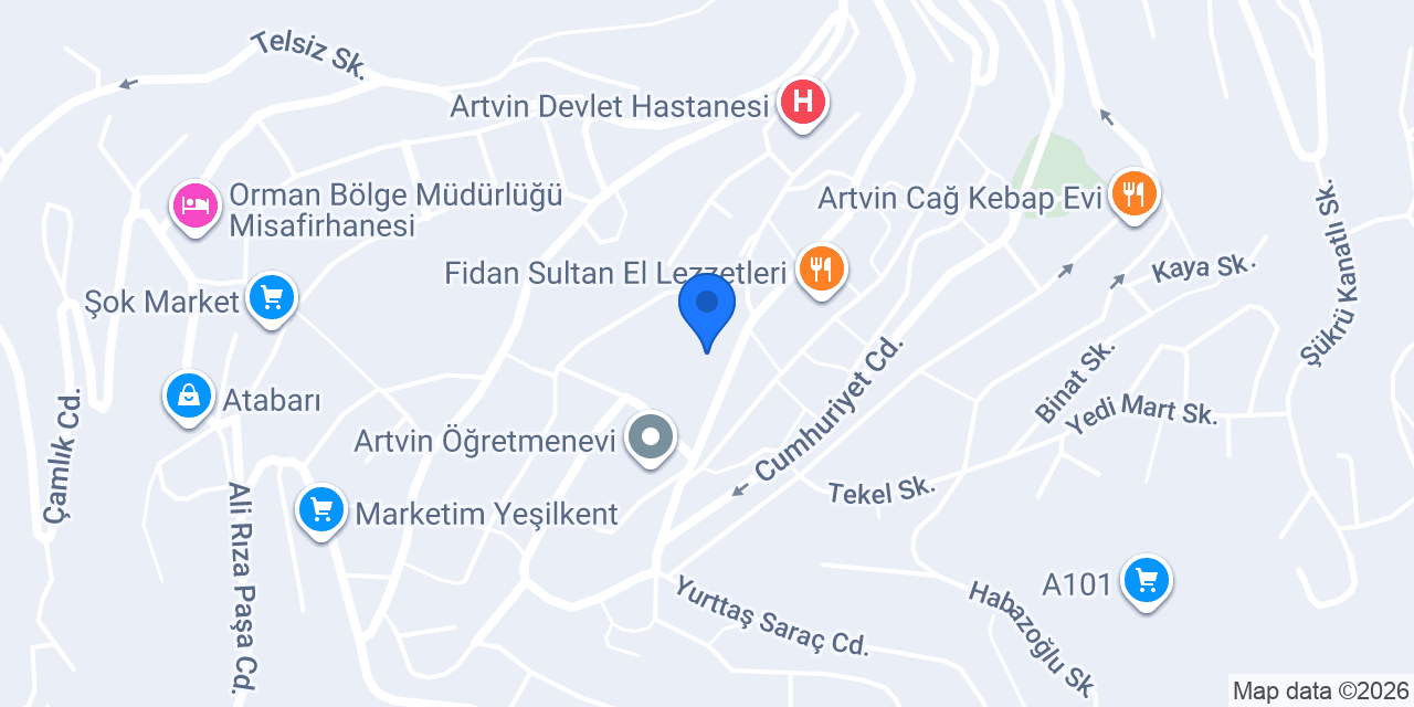 Gazi Ortaokulu konumu