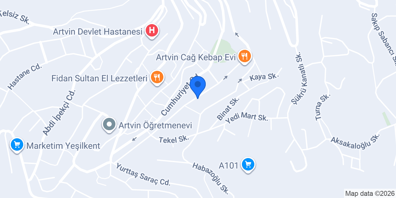 Ethica Sigorta Artvin konumu