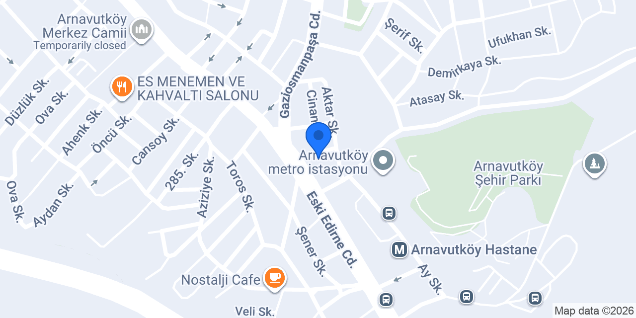 Balıkçı Metin Arnavutköy konumu
