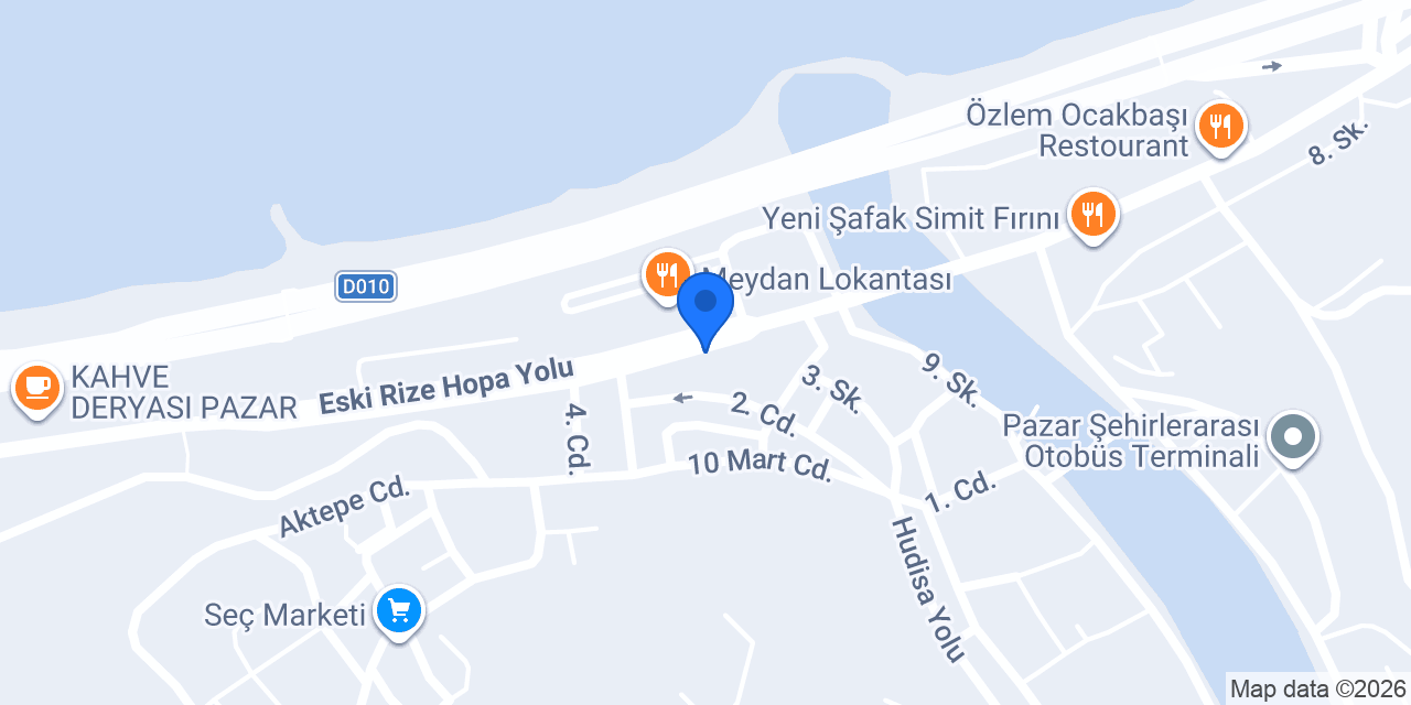 Halkbank Pazar Şubesi konumu
