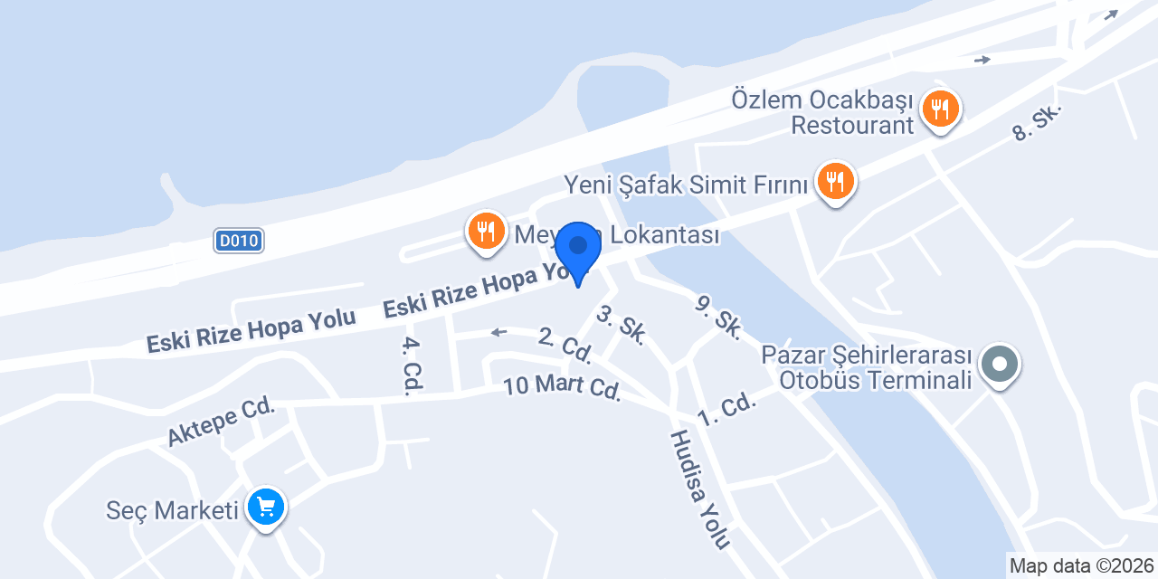 Minerva Hotel Pazar konumu