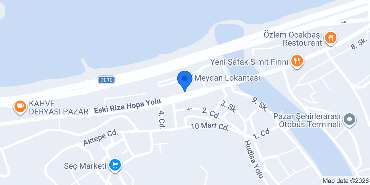 Ulusoy-pazar Şubesi konumu