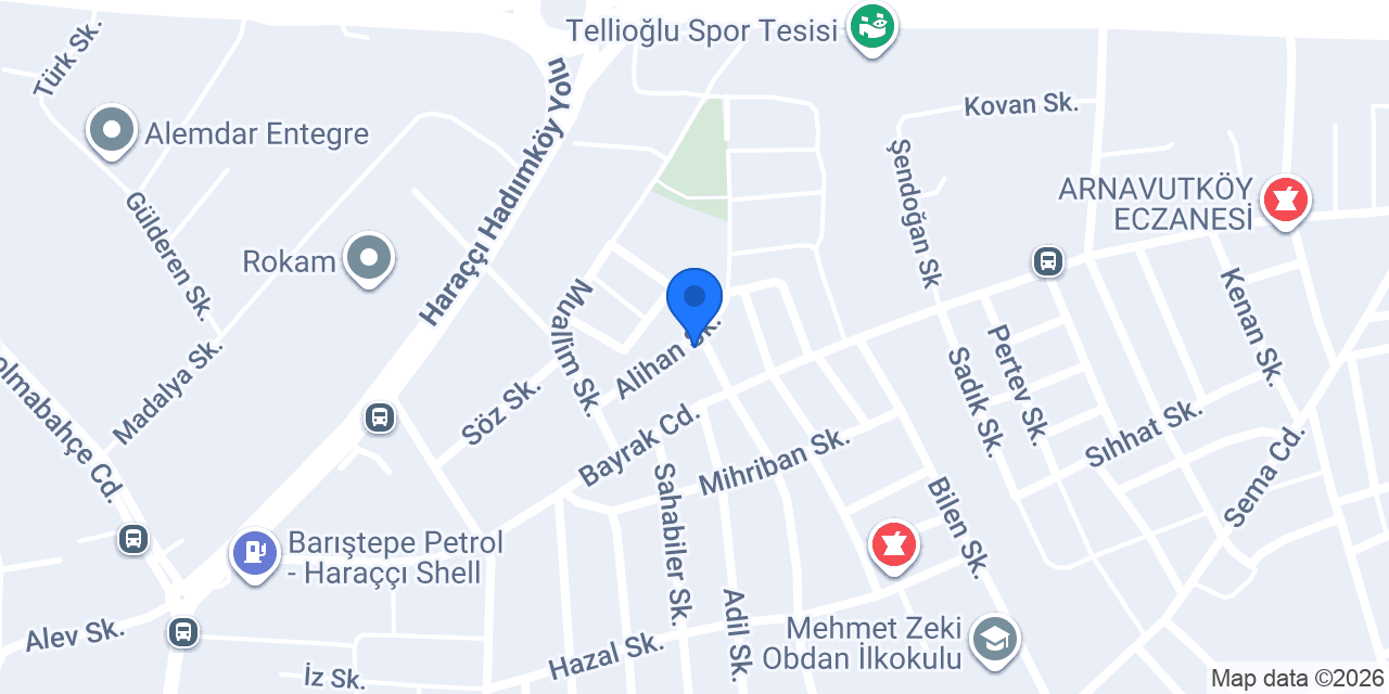 Çınar mermer/granit konumu