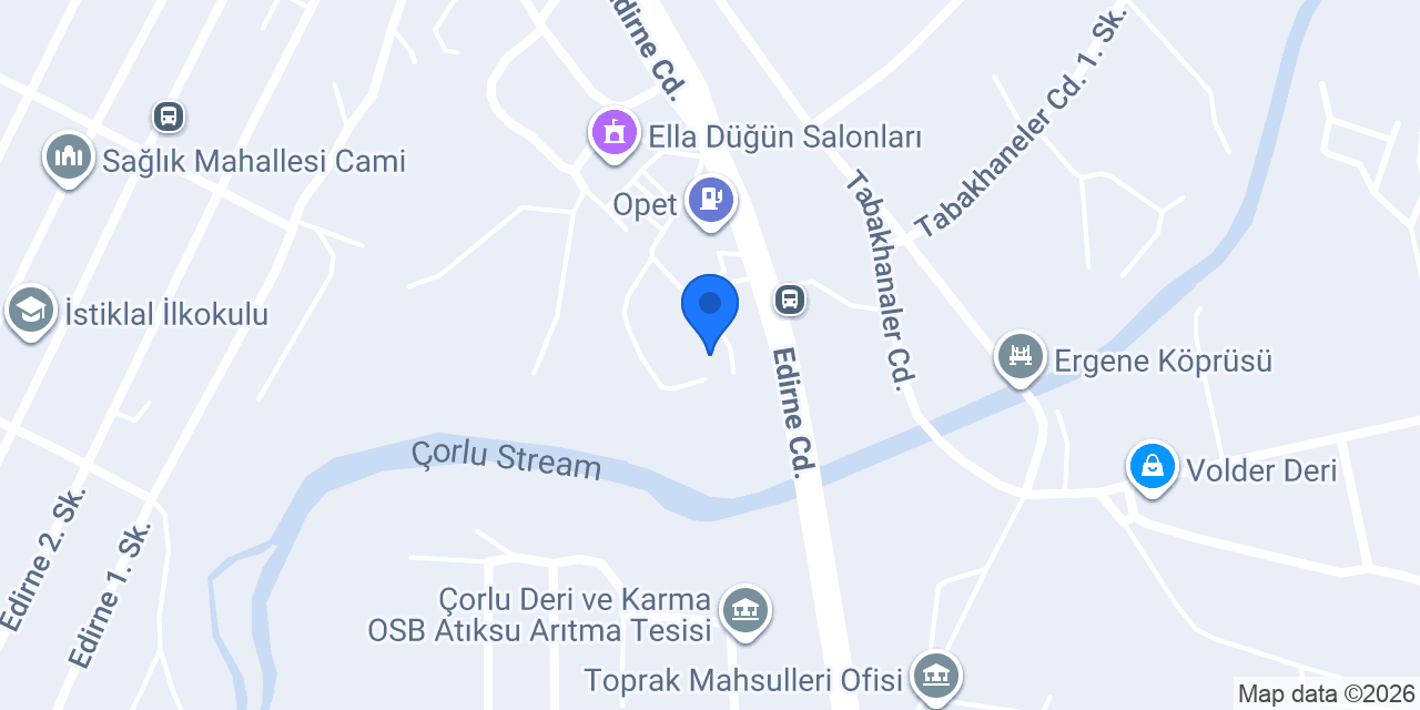 ERGENE TUZ KİMYA konumu