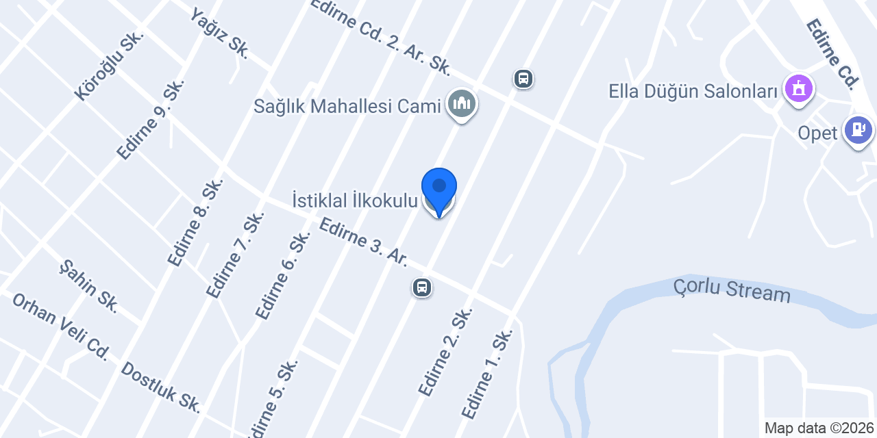 İstiklal İlkokulu konumu